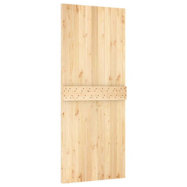 Puerta corredera con herrajes madera maciza de pino 85x210 cm M 4