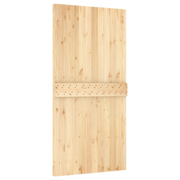 Puerta corredera con herrajes madera maciza de pino 100x210 cm M 4