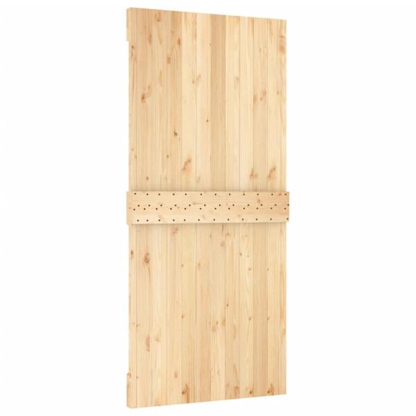 Puerta corredera con herrajes madera maciza de pino 95x210 cm M 4