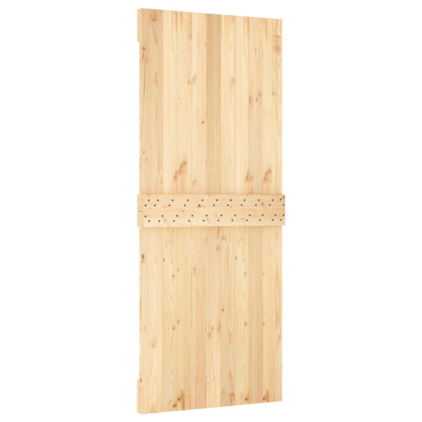 Puerta corredera con herrajes madera maciza de pino 85x210 cm M 5