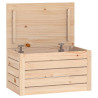 Caja de almacenaje madera maciza de pino 59.5x36.5x33 cm 2