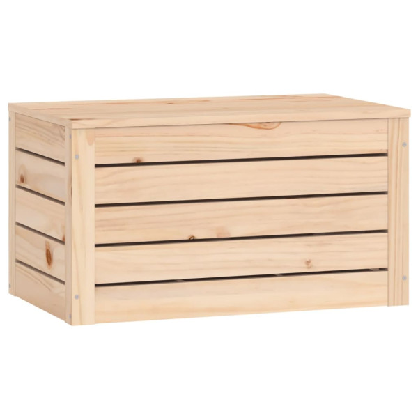 Caja de almacenaje madera maciza de pino 59.5x36.5x33 cm M 5