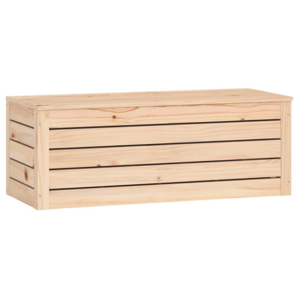 Caja de almacenaje madera maciza de pino 89x36.5x33 cm M 5