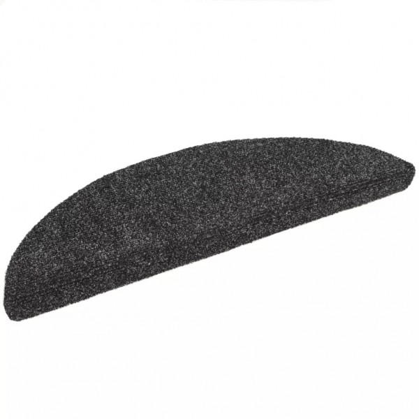 Alfombrilla escaleras 15ud tela punzonada gris oscuro 56x17x3cm M 2