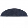 Alfombrilla de escaleras 15 uds tela punzonada azul 56x17x3 cm 5