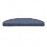 Alfombrilla de escaleras 15 uds tela punzonada 65x21x4 cm azul 4
