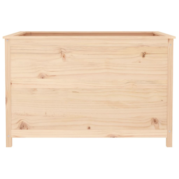 Arriate elevado de jardín madera maciza pino 119.5x82.5x78 cm M 5