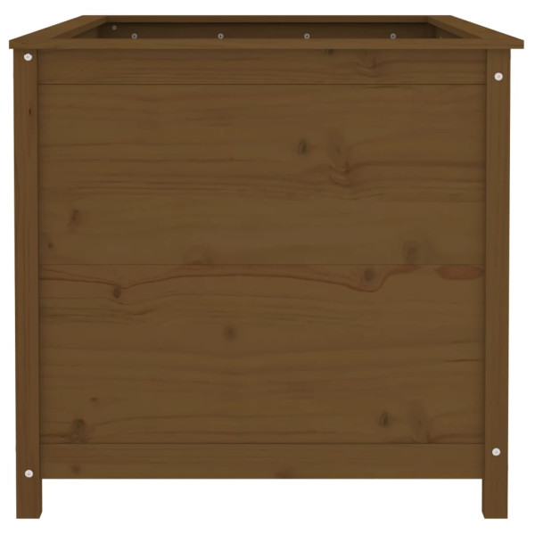 Arriate elevado jardín madera pino marrón miel 119.5x82.5x78 cm M 4