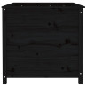 Arriate elevado de jardín madera de pino negro 119.5x82.5x78 cm 4