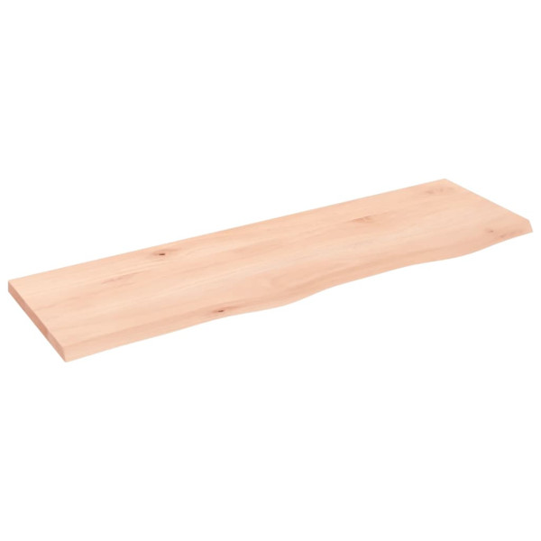 Encimera de baño madera maciza sin tratar 100x30x2 cm M 2