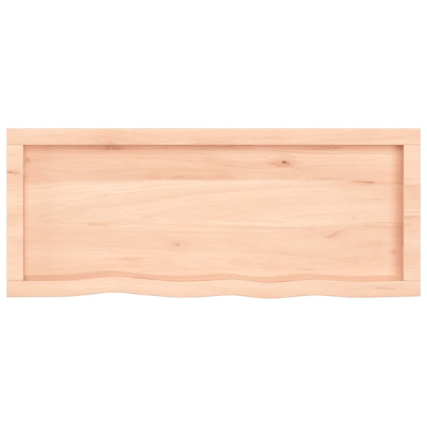 Encimera de baño madera maciza sin tratar 100x40x4 cm M 4