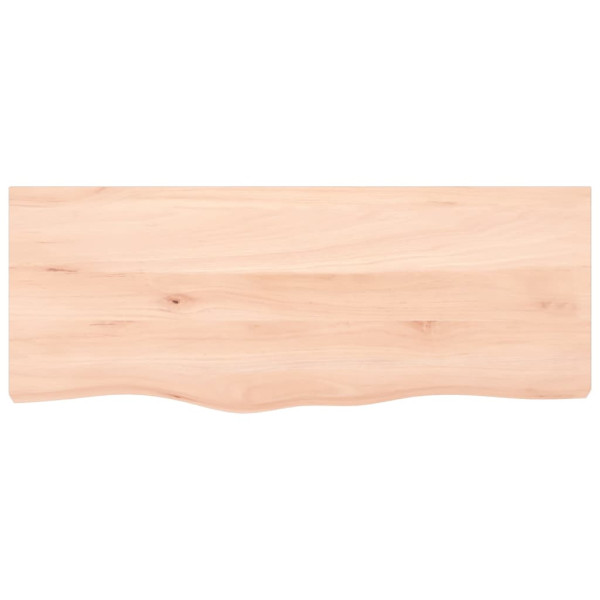 Encimera de baño madera maciza sin tratar 100x40x6 cm M 3