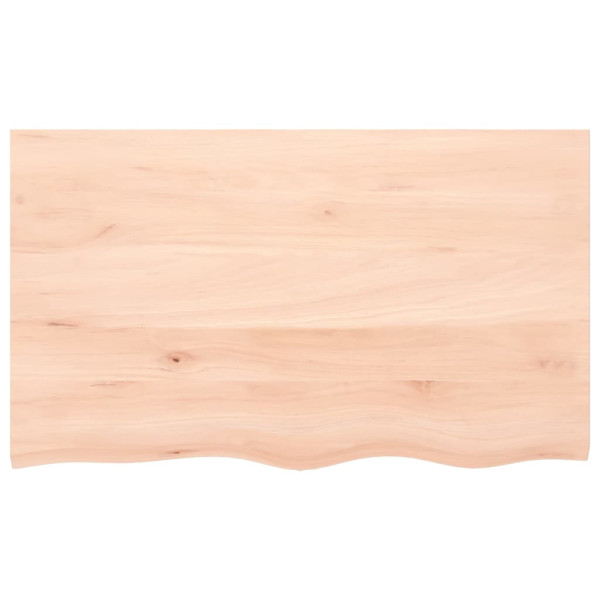 Encimera de baño madera maciza sin tratar 100x60x4 cm M 3