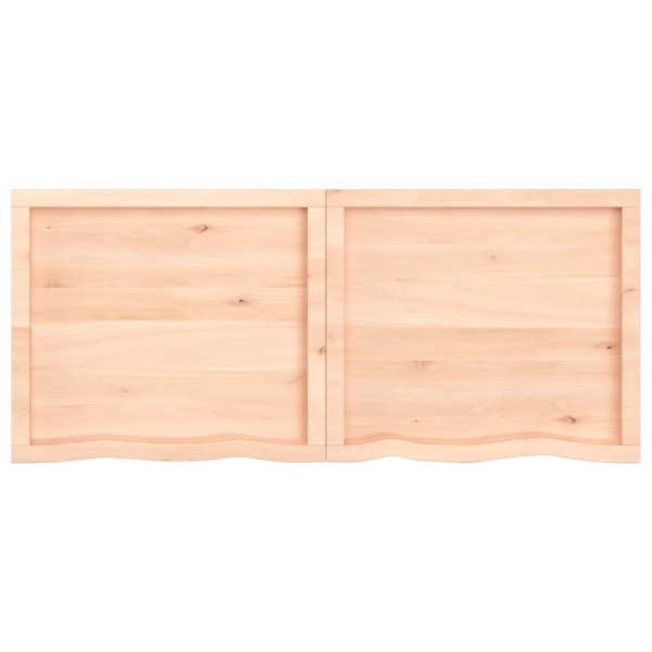 Bancada p/ casa de banho 140x60x(2-6)madeira maciça não tratada M 4