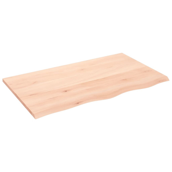 Tablero de mesa madera maciza de roble sin tratar 100x60x2 cm M 2
