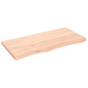 Tablero de mesa madera maciza de roble sin tratar 100x50x4 cm 2