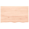 Tablero de mesa madera maciza de roble sin tratar 100x60x4 cm 3