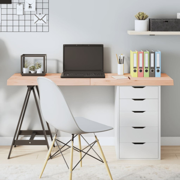 Tablero de mesa madera maciza de roble sin tratar 140x60x6 cm D