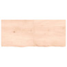 Tablero de mesa madera maciza de roble sin tratar 140x60x6 cm 3