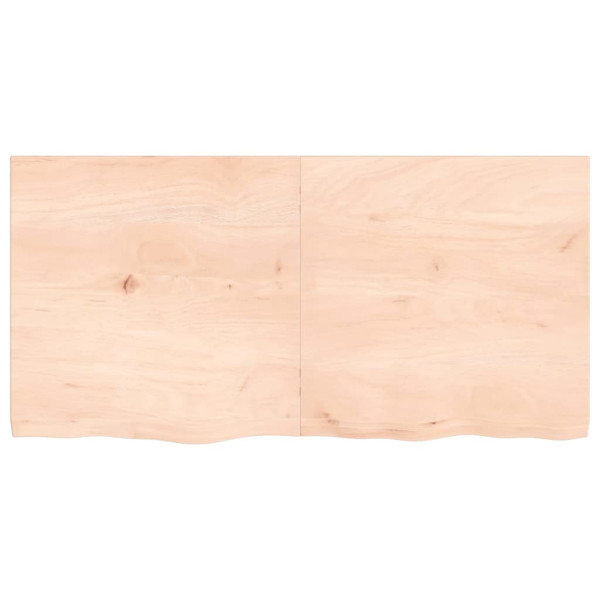 Tablero de mesa madera maciza de roble sin tratar 120x60x4 cm M 3