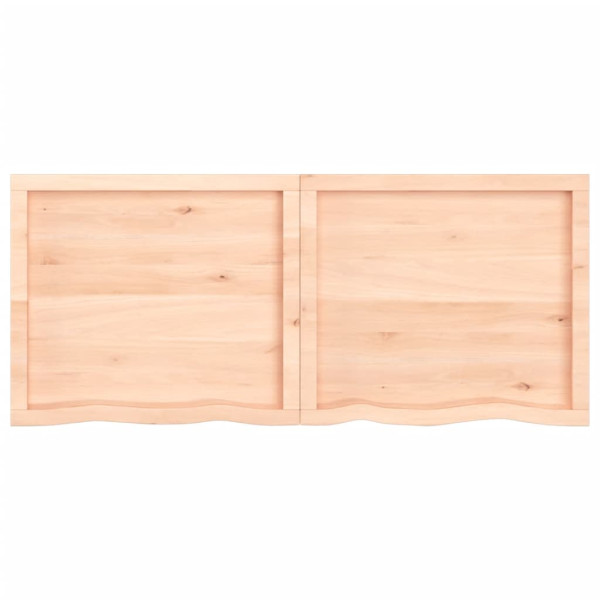 Tablero de mesa madera maciza de roble sin tratar 140x60x4 cm M 4