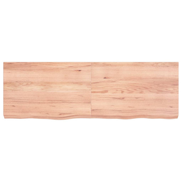 Tablero de mesa madera roble tratada marrón claro 120x40x6 cm M 3