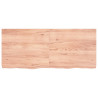 Tablero de mesa madera roble tratada marrón claro 140x60x6 cm 3