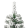 Árbol de Navidad artificial con bisagras y nieve flocada 240 cm 4
