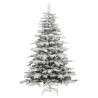 Árbol de Navidad artificial con bisagras y nieve flocada 180 cm 2