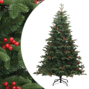 Árvore de Natal artificial articulada c/ pinhas e bagas 180 cm H