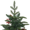 Árbol de Navidad artificial con piñas y bayas 150 cm 4