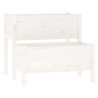 Jardinera madera maciza de pino blanco 84.5x84x75 cm 2