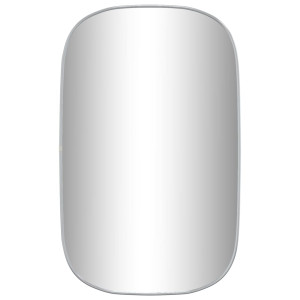 Espejo de pared plateado 80x50 cm H