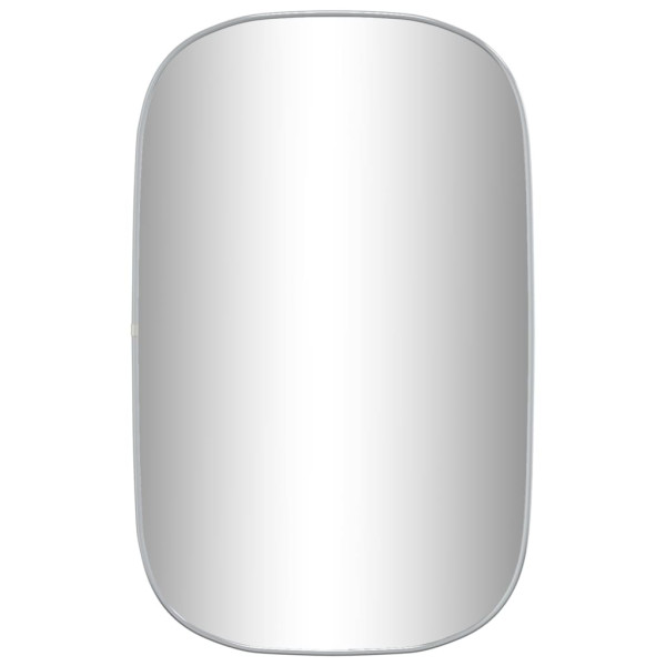 Espejo de pared plateado 80x50 cm M 2
