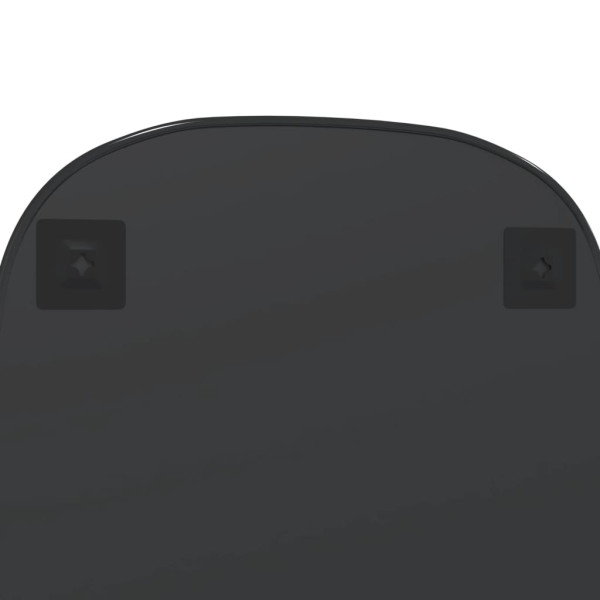 Espejo de pared negro 80x50 cm M 5