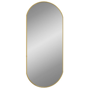 Espelho de parede 80x35 cm oval dourado H