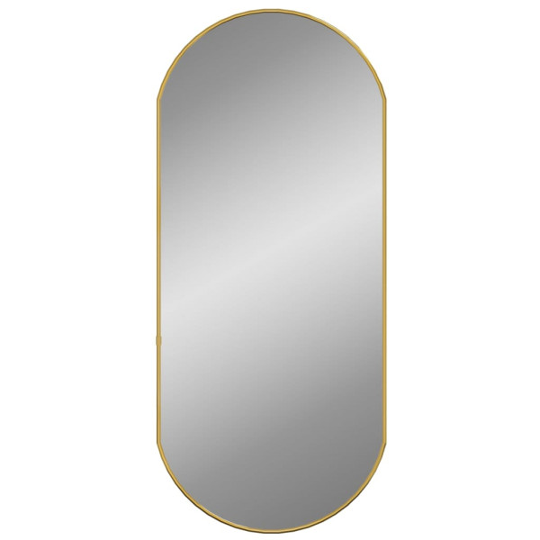 Espelho de parede 80x35 cm oval dourado M 3