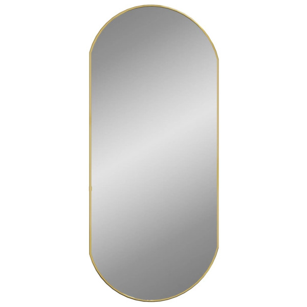 Espelho de parede 90x40 cm oval dourado M 2