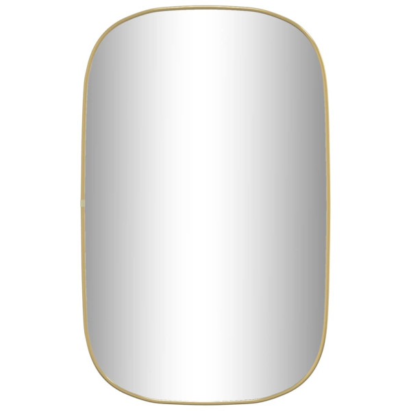 Espejo de pared dorado 80x50 cm M 2