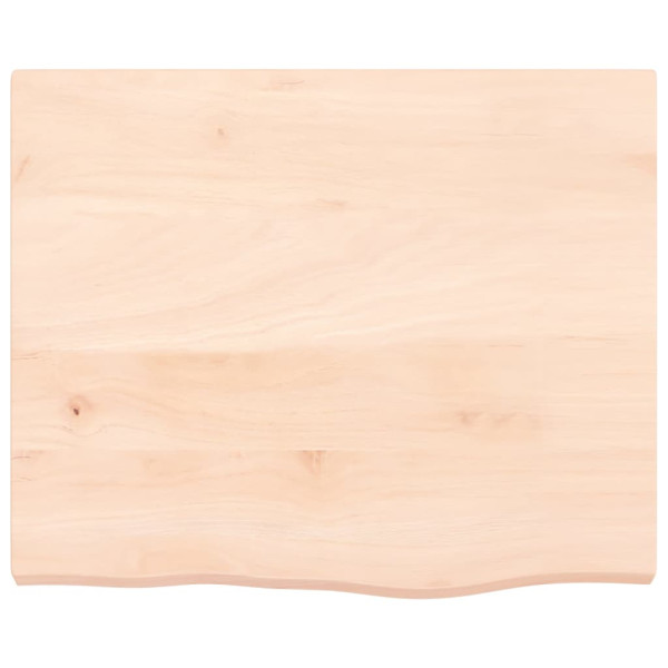 Tablero de mesa madera maciza de roble sin tratar 60x50x4 cm M 3