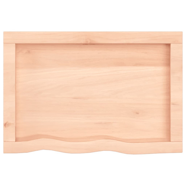 Tampo de mesa 60x40x(2-6) cm carvalho maciço não tratado M 4