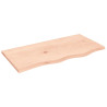 Tablero de mesa madera maciza de roble sin tratar 80x40x2 cm 2