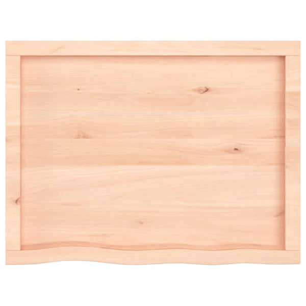 Tablero de mesa madera maciza de roble sin tratar 80x60x4 cm M 4