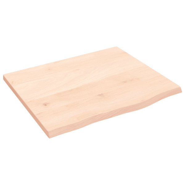 Tablero de mesa madera maciza de roble sin tratar 60x50x2 cm M 2