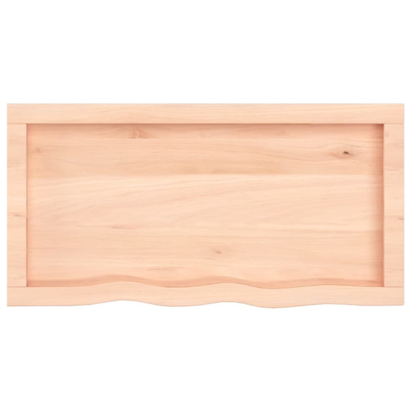Tablero de mesa madera maciza de roble sin tratar 80x40x4 cm M 4