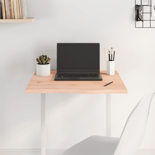 Tablero de mesa madera maciza de roble sin tratar 60x60x2 cm D