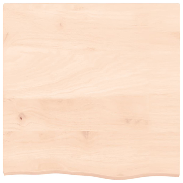 Tablero de mesa madera maciza de roble sin tratar 60x60x2 cm M 3