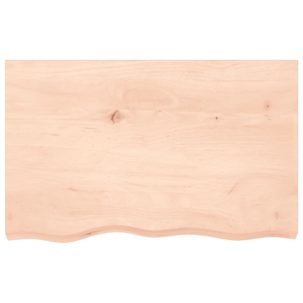 Tablero de mesa madera maciza de roble sin tratar 80x50x2 cm M 3