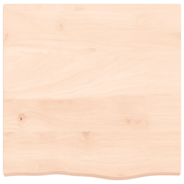 Tablero de mesa madera maciza de roble sin tratar 60x60x4 cm M 3