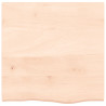 Tablero de mesa madera maciza de roble sin tratar 60x60x4 cm 3